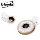 E-BOOKS N42 6合1 LED美顏自拍補光燈鏡頭組【三井3C】